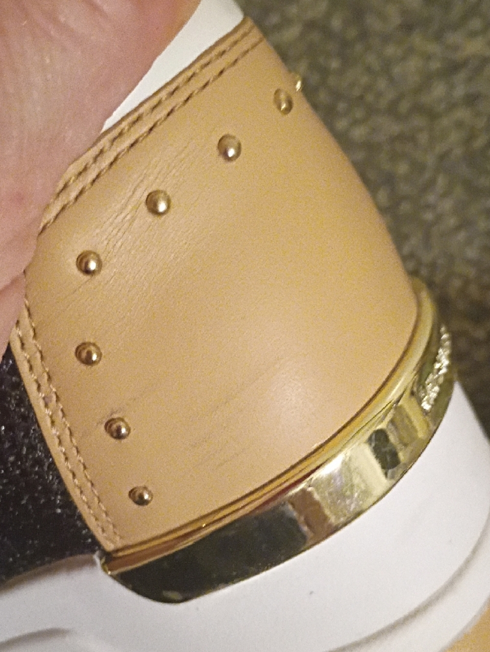 Michael Kors Felix Black Slip-On Sneakers with Gold Accent Wedge Heel Size 9.5 - Picture 6 of 11